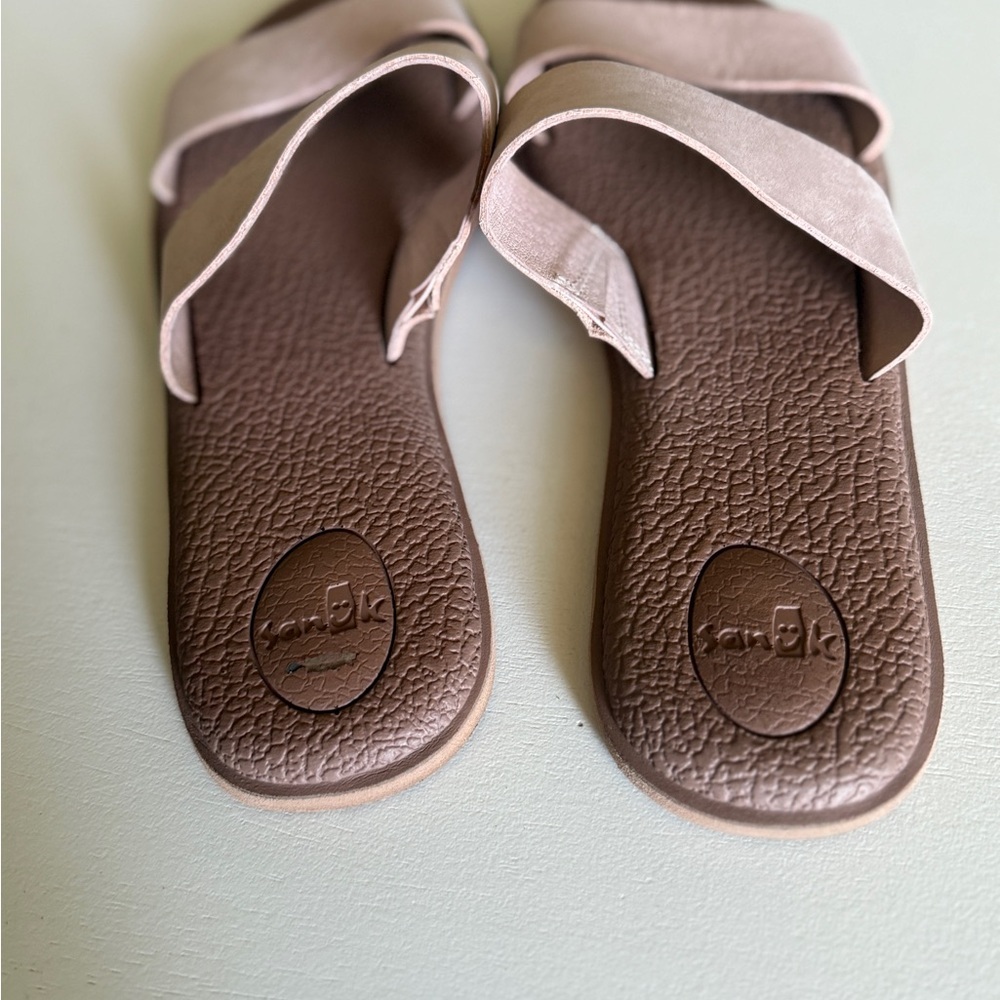 Sanyo Women's Pink yoga mat Sandals size 11 - Picture 3 of 7